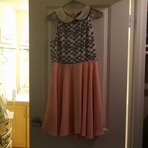 Lipstick patterned dress